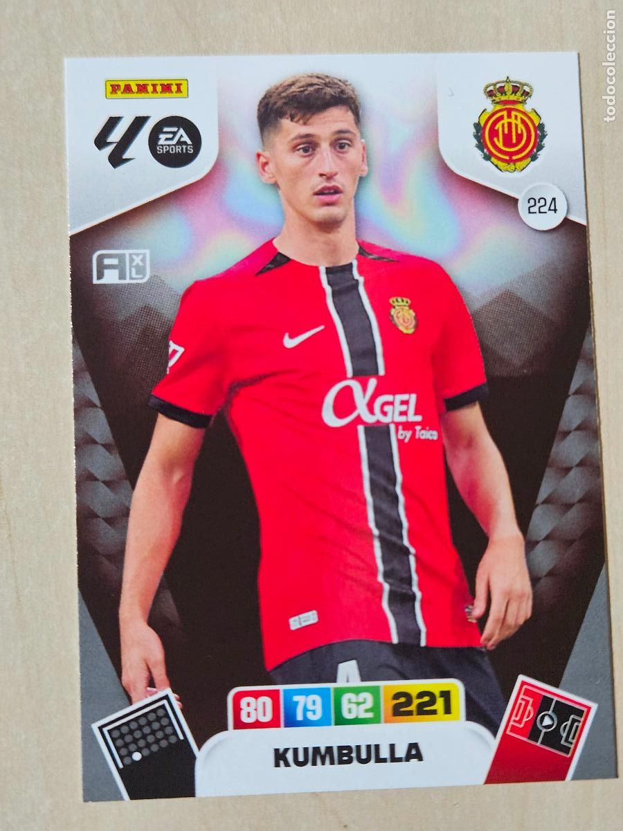 Cromos de F&uacute;tbol: FICHA N&ordm; 224 KUMBULLA - ADRENALYN 25 26 - PANINI 2025 - 26 - CROMO - MALLORCA