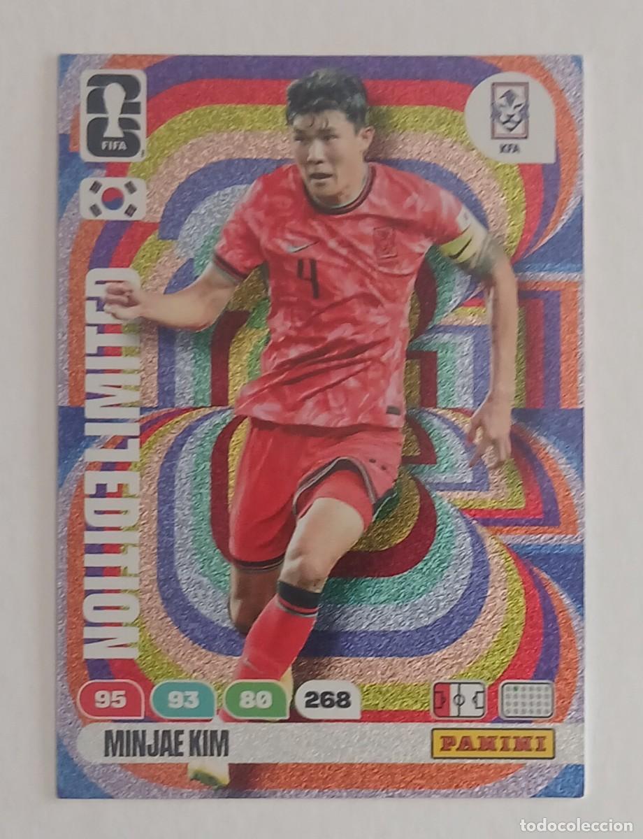 Cromos de F&uacute;tbol: CROMO MINJAE KIM KOREA LIMITED EDITION ADRENALYN XL FIFA WORLD CUP 2026 DE PANINI.