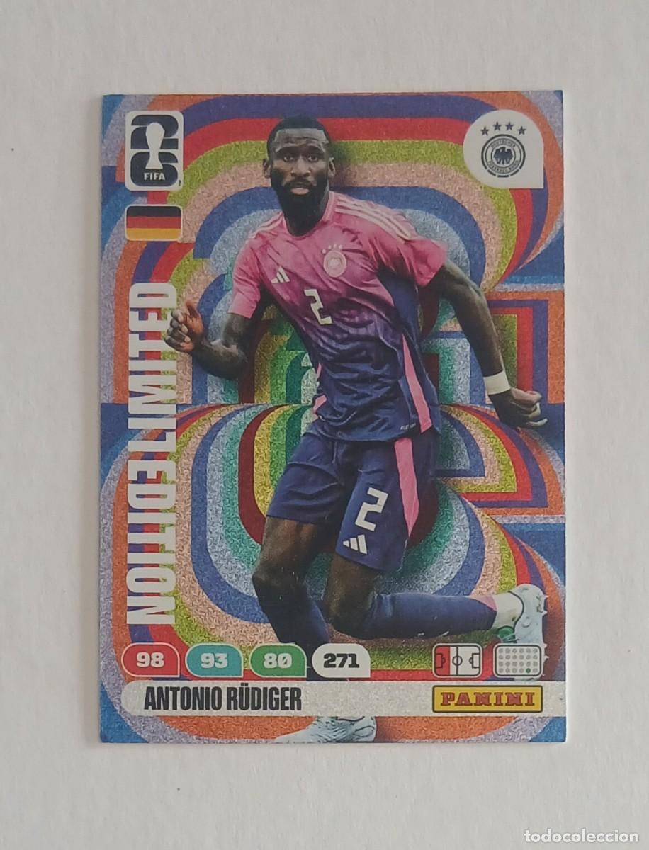 Cromos de F&uacute;tbol: CROMO ANTONIO R&Uuml;DIGER ALEMANIA LIMITED EDITION ADRENALYN XL FIFA WORLD CUP 2026 DE PANINI.