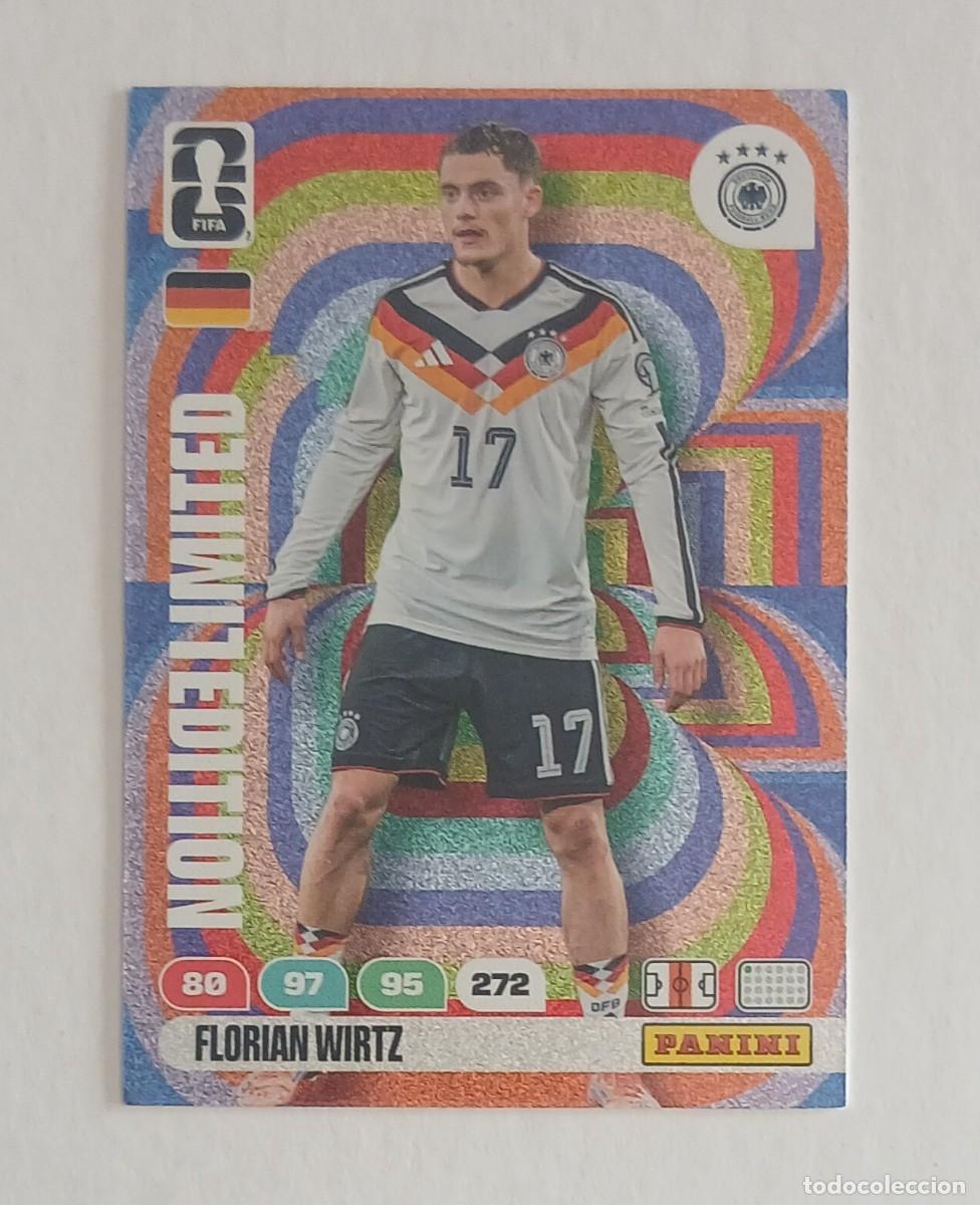 Cromos de F&uacute;tbol: CROMO FLORIAN WIRTZ ALEMANIA LIMITED EDITION ADRENALYN XL FIFA WORLD CUP 2026 DE PANINI.