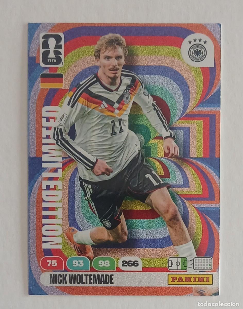 Cromos de F&uacute;tbol: CROMO NICK WOLTEMADE ALEMANIA LIMITED EDITION ADRENALYN XL FIFA WORLD CUP 2026 DE PANINI.