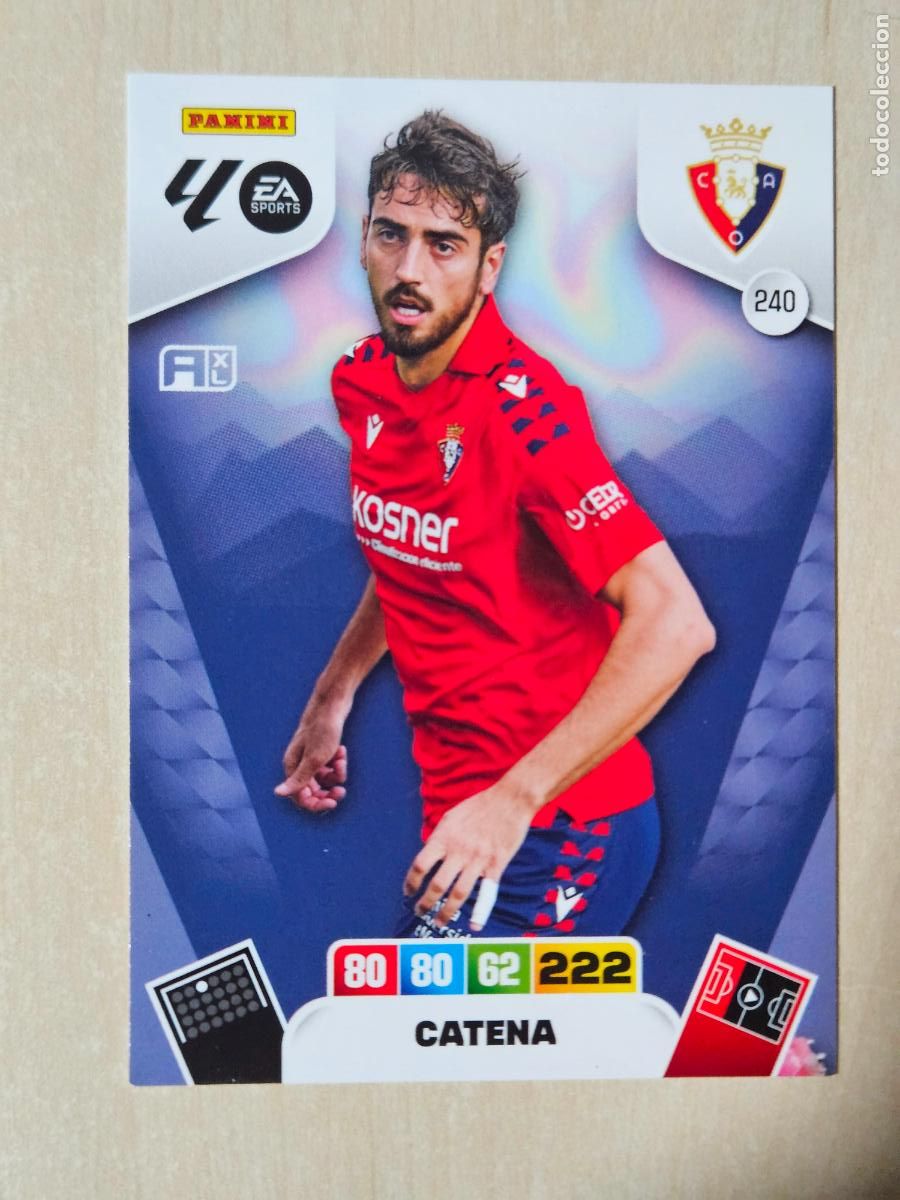 Cromos de F&uacute;tbol: FICHA N&ordm; 240 CATENA - ADRENALYN 25 26 - PANINI 2025 - 26 - CROMO - OSASUNA
