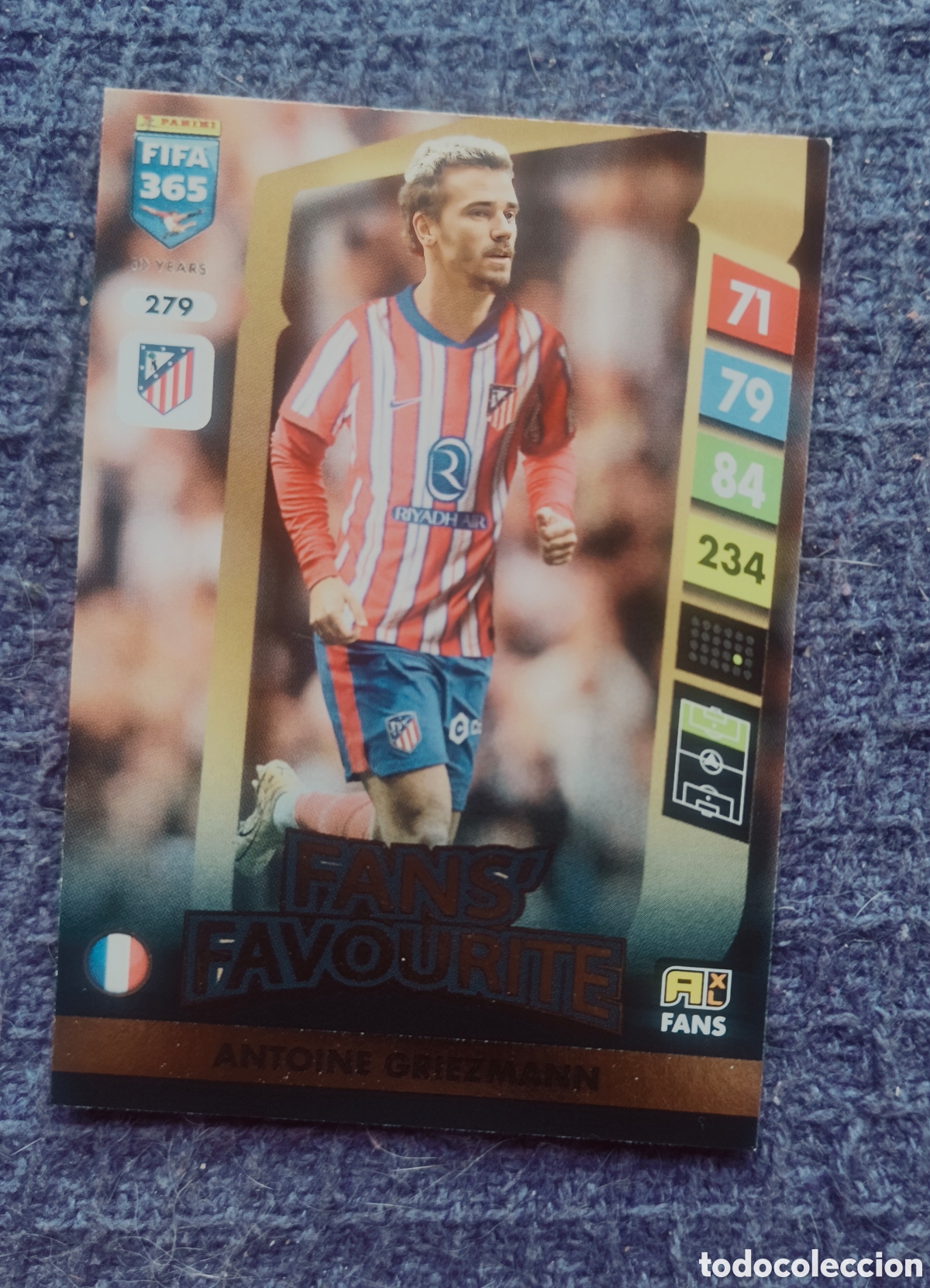 Fu&szlig;ball-Sticker: Carta Antoine Griezmann Atl&eacute;tico de Madrid Fans Favourite