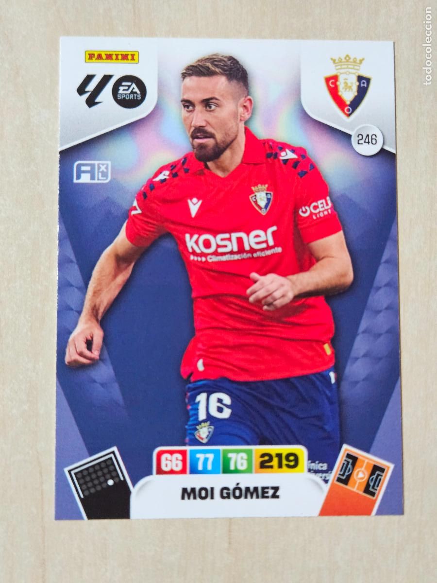 Cromos de F&uacute;tbol: FICHA N&ordm; 246 MOI GOMEZ - ADRENALYN 25 26 - PANINI 2025 - 26 - CROMO - OSASUNA