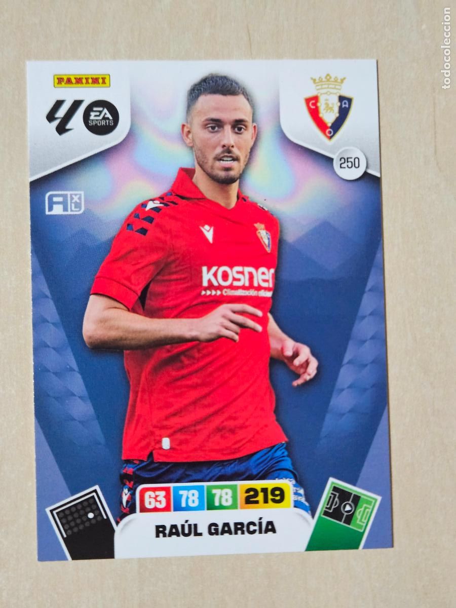Cromos de F&uacute;tbol: FICHA N&ordm; 250 RAUL GARCIA - ADRENALYN 25 26 - PANINI 2025 - 26 - CROMO - OSASUNA