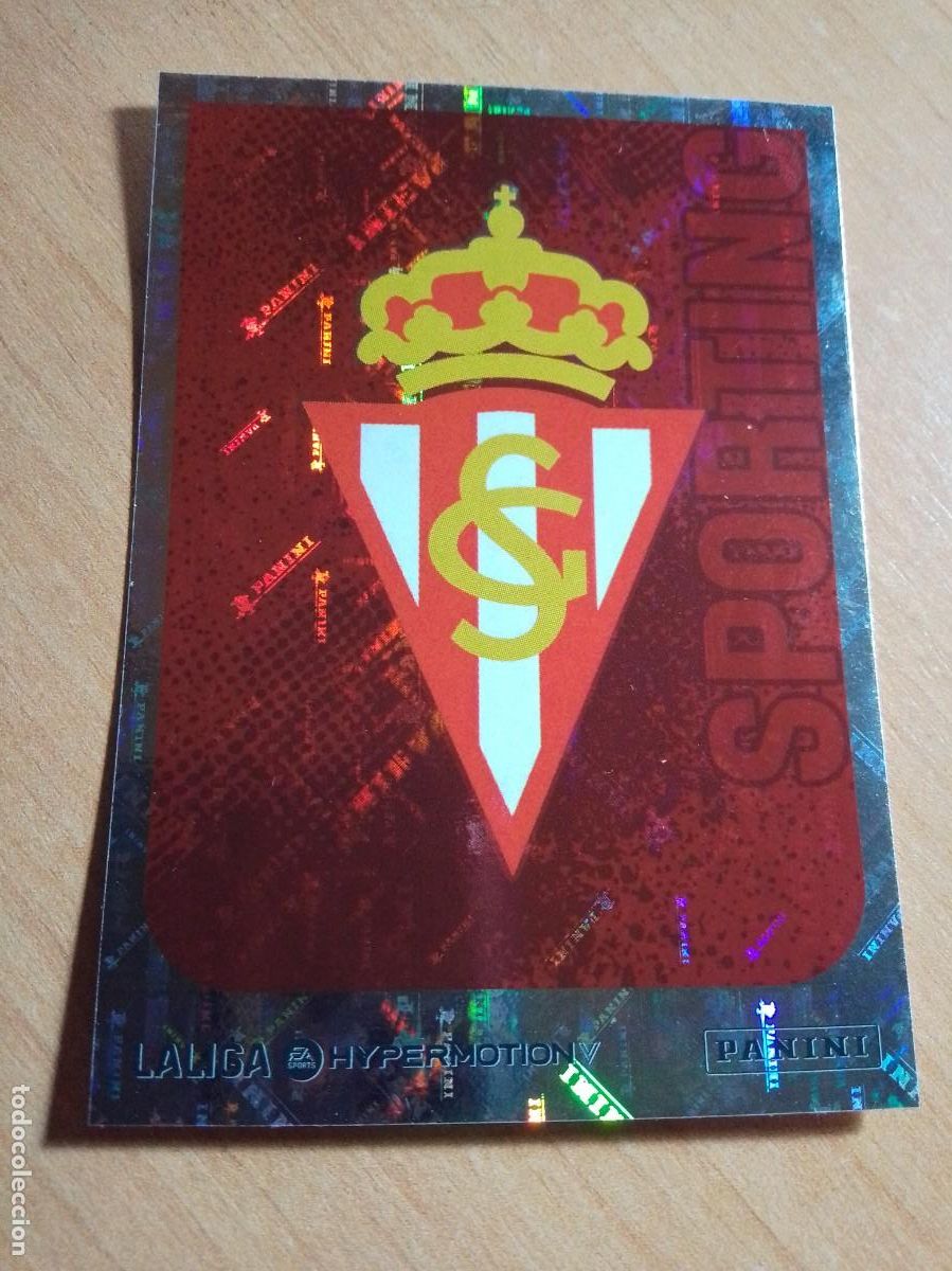 Cromos de F&uacute;tbol: 363 ESCUDO DEL SPORTING DE GIJON 2&ordf; DIVISION HYPERMOTION 25 26 PANINI 2025 2026 NUEVO