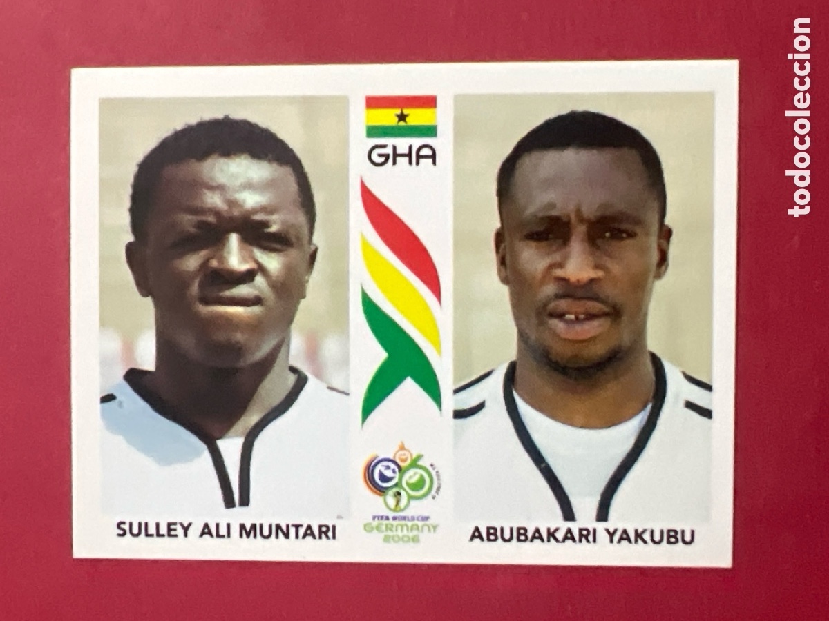 Cromos de F&uacute;tbol: E54. MUNTARI-YAKUBU 318 GHANA MUNDIAL GERMANY 2006 WORLD CUP 06 ALEMANIA PANINI NUEVO SIN PEGAR