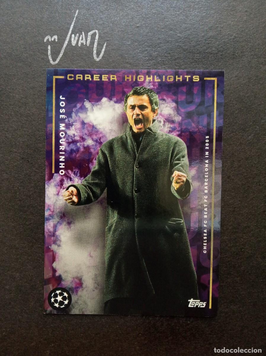 Football Stickers: CAREER MOMENTS CHELSEA VS FC BARCELONA 2005 TOPPS PLATINUM ⚽ MOURINHO CURATED SET 2022 2023 22 23