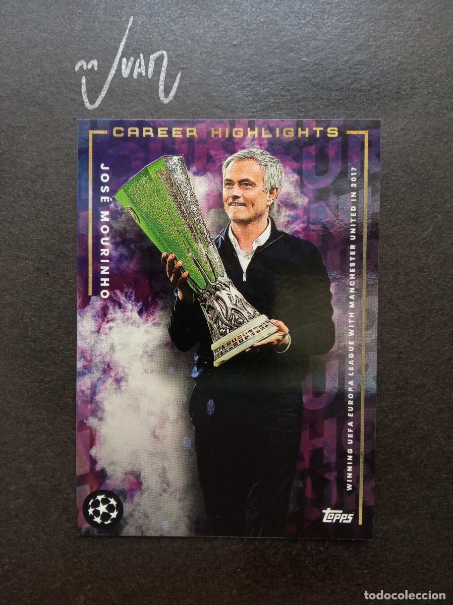 Football Stickers: CAREER MOMENTS MANCHESTER UNITED WIN EUROPA 2017 TOPPS PLATINUM ⚽ MOURINHO CURATED SET 2022 2023 22