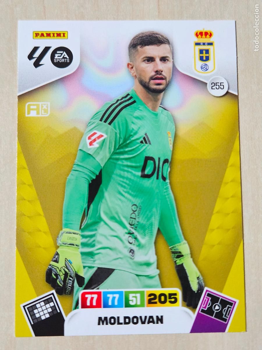 Cromos de F&uacute;tbol: FICHA N&ordm; 255 MOLDOVAN - ADRENALYN 25 26 - PANINI 2025 - 26 - CROMO - REAL OVIEDO