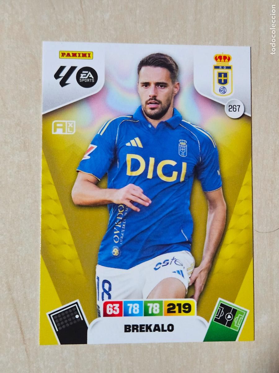 Figurine di Calcio: FICHA N&ordm; 267 BREKALO - ADRENALYN 25 26 - PANINI 2025 - 26 - CROMO - REAL OVIEDO