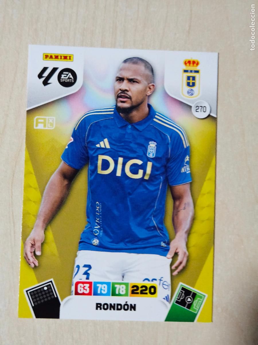 Figurine di Calcio: FICHA N&ordm; 270 RONDON - ADRENALYN 25 26 - PANINI 2025 - 26 - CROMO - REAL OVIEDO