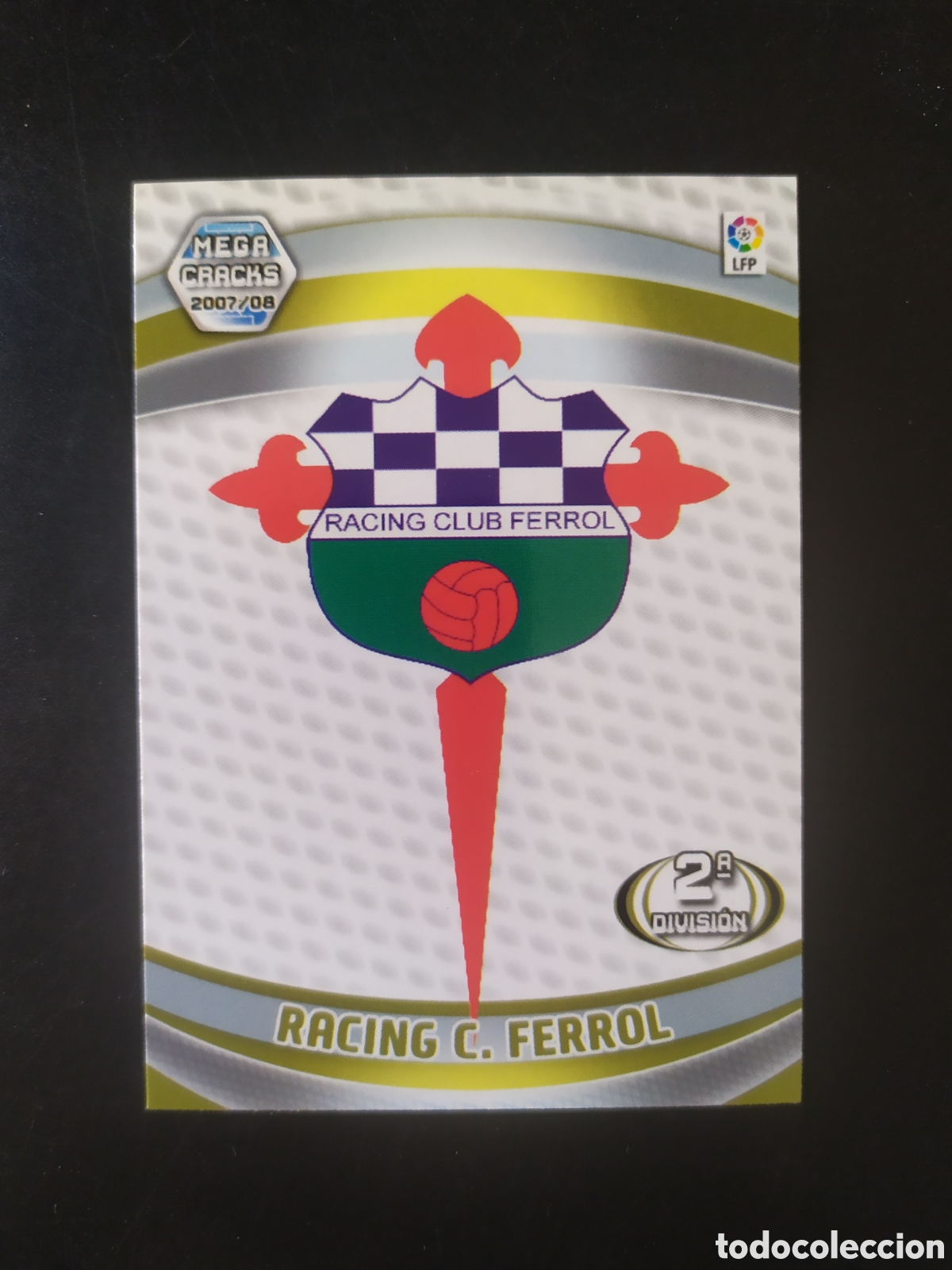 Fu&szlig;ball-Sticker: Megacracks 2007 2008 07 08 panini escudo 2&ordf; segunda divisi&oacute;n n&deg; 435 Racing Ferrol