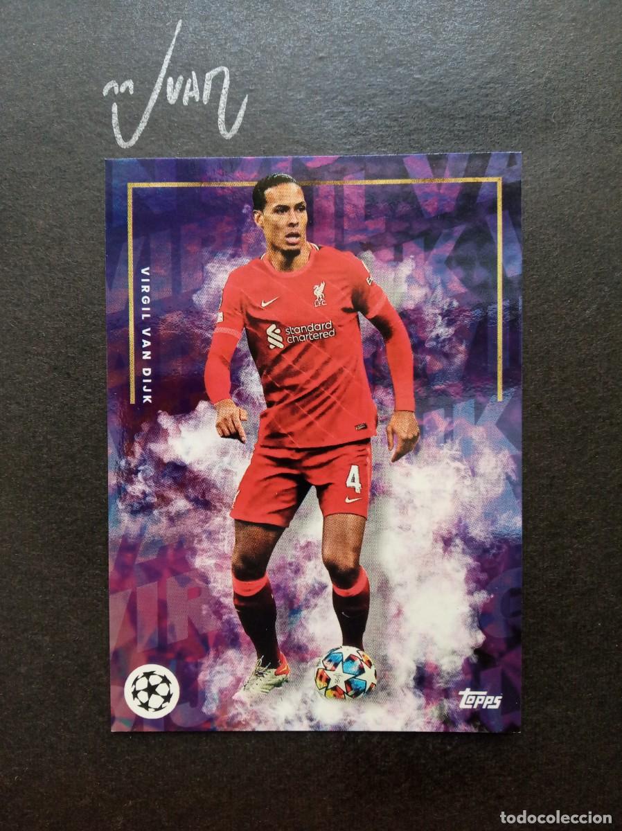 Figurine di Calcio: VIRGIL VAN DIJK LIVERPOOL NETHERLANDS ⚽ TOPPS &reg; MOURINHO PLATINUM CURATED SET 2021 2022 21 22 NUEVO