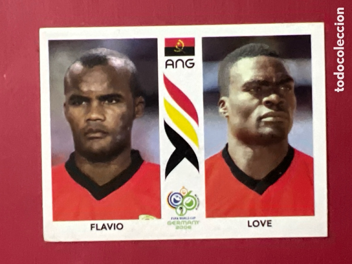 Fu&szlig;ball-Sticker: E196. FLAVIO/LOVE ANGOLA MUNDIAL GERMANY 2006 ALEMANIA 2006 PANINI NUEVO SIN PEGAR NUMERO 309