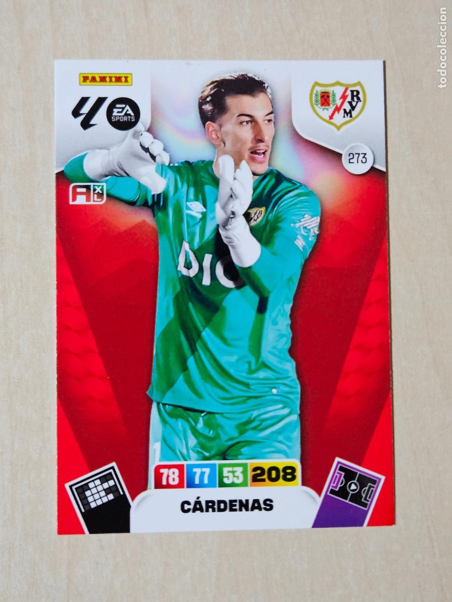 Fu&szlig;ball-Sticker: FICHA N&ordm; 273 CARDENAS - ADRENALYN 25 26 - PANINI 2025 - 26 - CROMO - RAYO VALLECANO