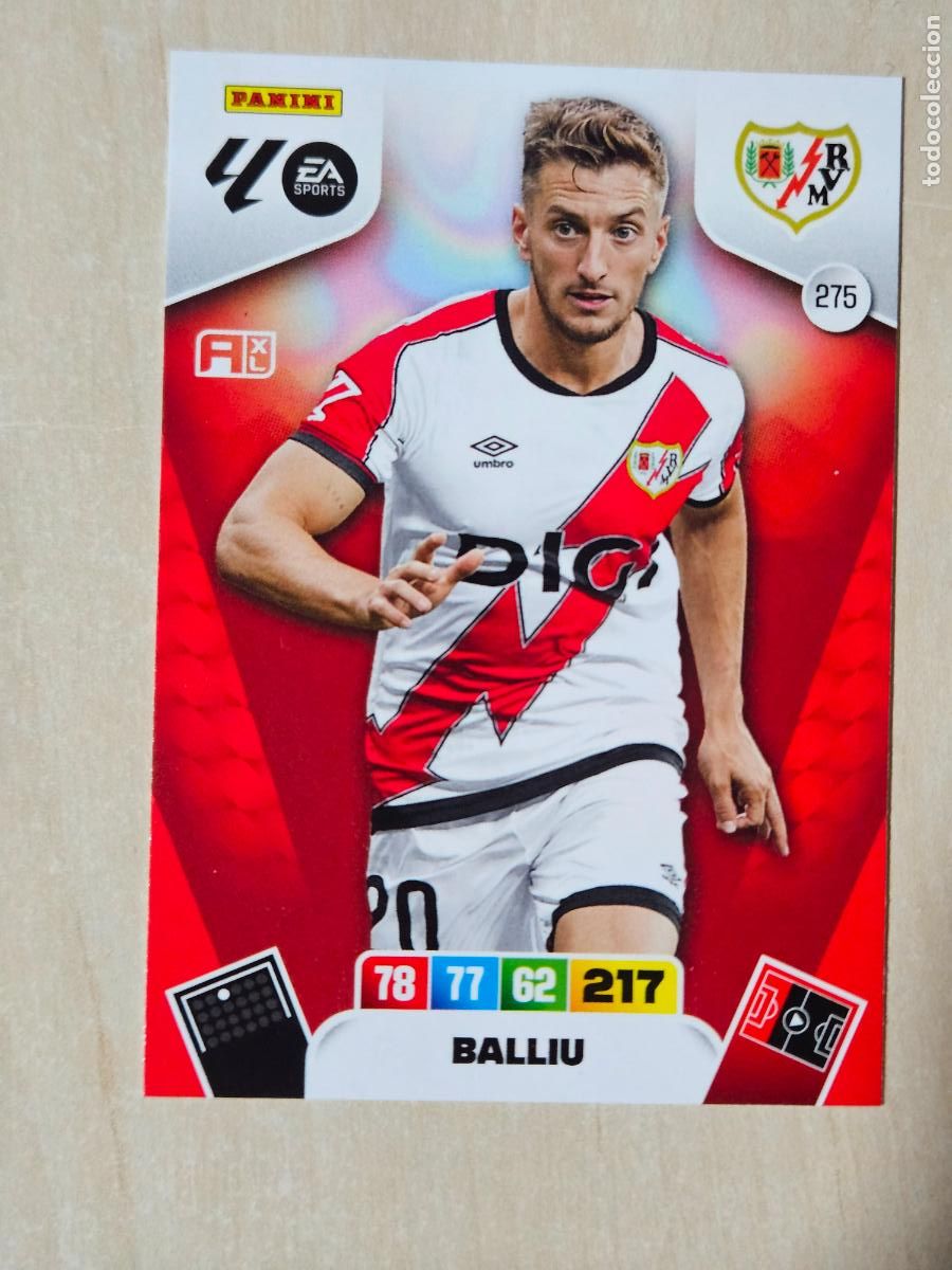 Fu&szlig;ball-Sticker: FICHA N&ordm; 275 BALLIU - ADRENALYN 25 26 - PANINI 2025 - 26 - CROMO - RAYO VALLECANO