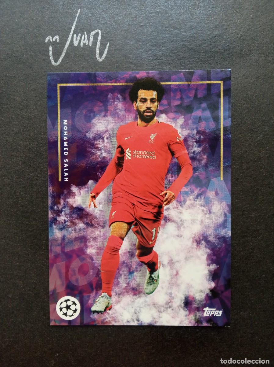 Fu&szlig;ball-Sticker: MOHAMED SALAH LIVERPOOL EGIPTO ⚽ TOPPS &reg; MOURINHO PLATINUM CURATED SET 2021 2022 21 22 NUEVO