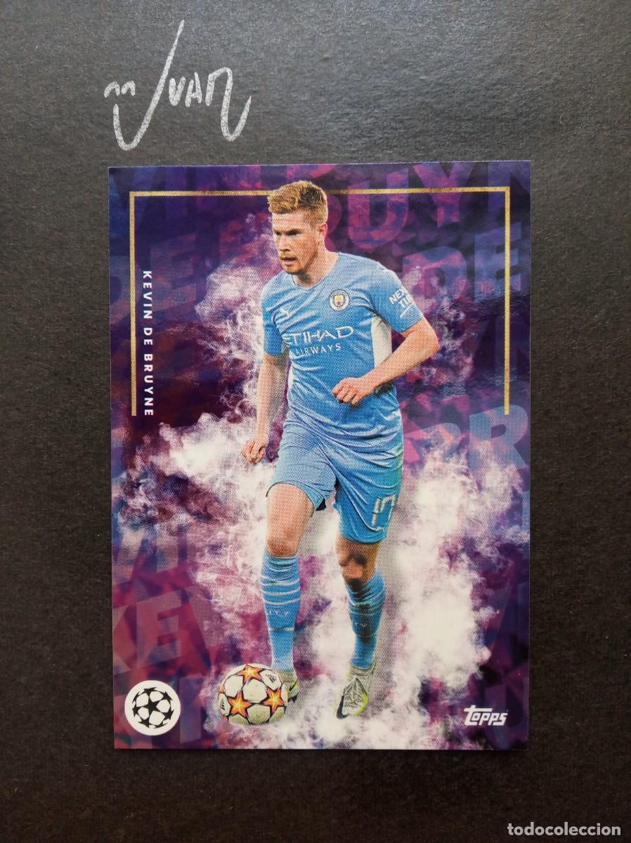 Cromos de F&uacute;tbol: KEVIN DE BRUYNE MANCHESTER CITY BELGICA ⚽ TOPPS&reg; MOURINHO PLATINUM CURATED SET 2021 2022 21 22 NUEVO