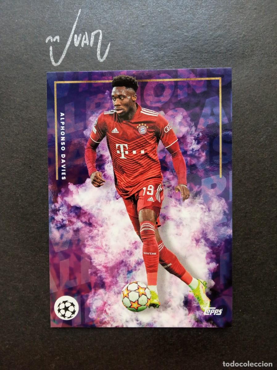 Cromos de F&uacute;tbol: ALPHONSO DAVIES BAYER MUNICH CANADA ⚽ TOPPS &reg; MOURINHO PLATINUM CURATED SET 2021 2022 21 22 NUEVO