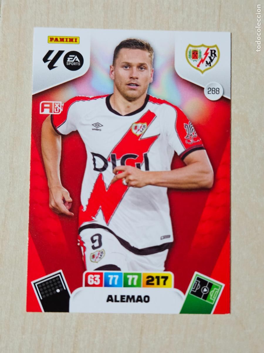 Cromos de F&uacute;tbol: FICHA N&ordm; 288 ALEMAO - ADRENALYN 25 26 - PANINI 2025 - 26 - CROMO - RAYO VALLECANO