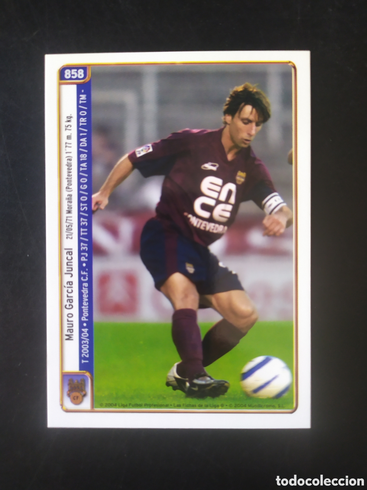 Cromos de F&uacute;tbol: Mundicromo las fichas de la liga 2005 Fede Bahon Mauro n&deg; 858 Pontevedra