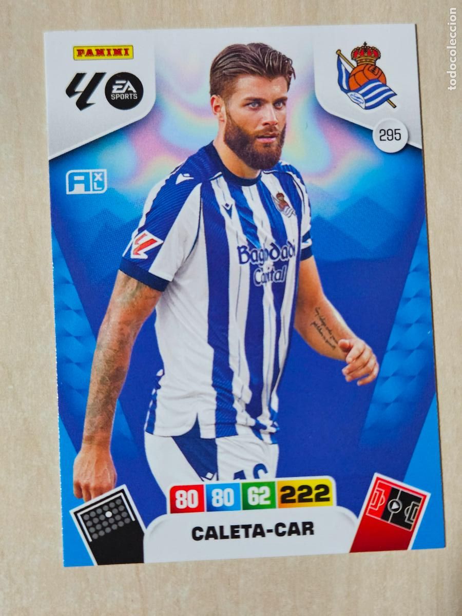 Cromos de F&uacute;tbol: FICHA N&ordm; 295 CALETA CAR - ADRENALYN 25 26 - PANINI 2025 - 26 - CROMO - REAL SOCIEDAD