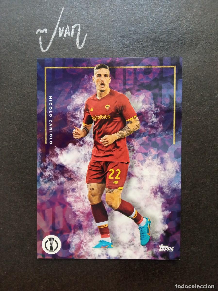 Football Stickers: NICOLO ZANIOLO AS ROMA ITALIA ITALY ⚽ TOPPS &reg; MOURINHO PLATINUM CURATED SET 2021 2022 21 22 NUEVO