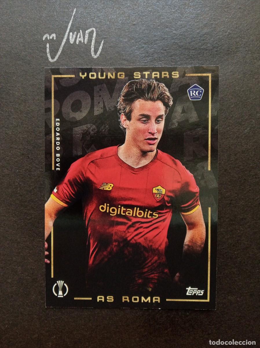 Figurine di Calcio: YOUNG STARS ROOKIE EDOARDO BOVE AS ROMA ⚽ TOPPS &reg; MOURINHO PLATINUM CURATED SET 2021 2022 21 22