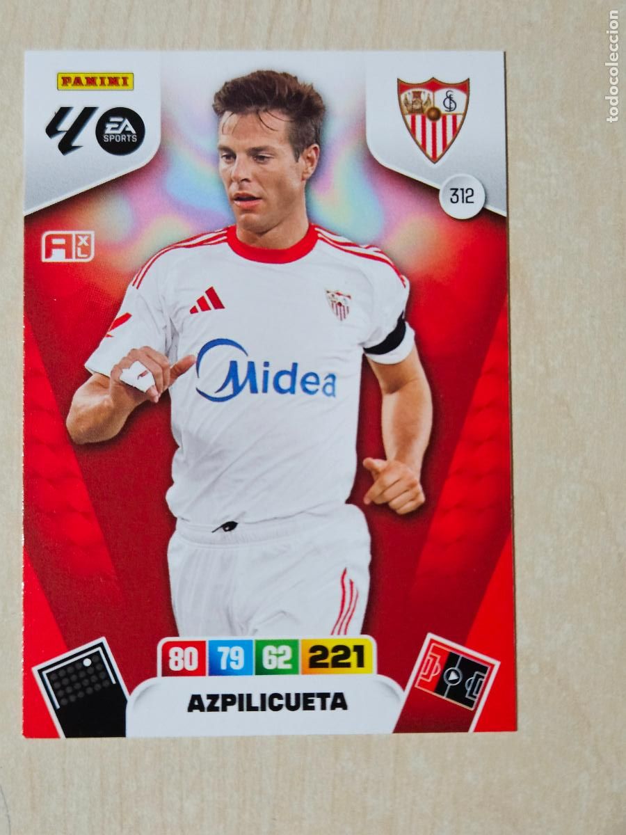Cromos de F&uacute;tbol: FICHA N&ordm; 312 AZPILICUETA - ADRENALYN 25 26 - PANINI 2025 - 26 - CROMO - SEVILLA
