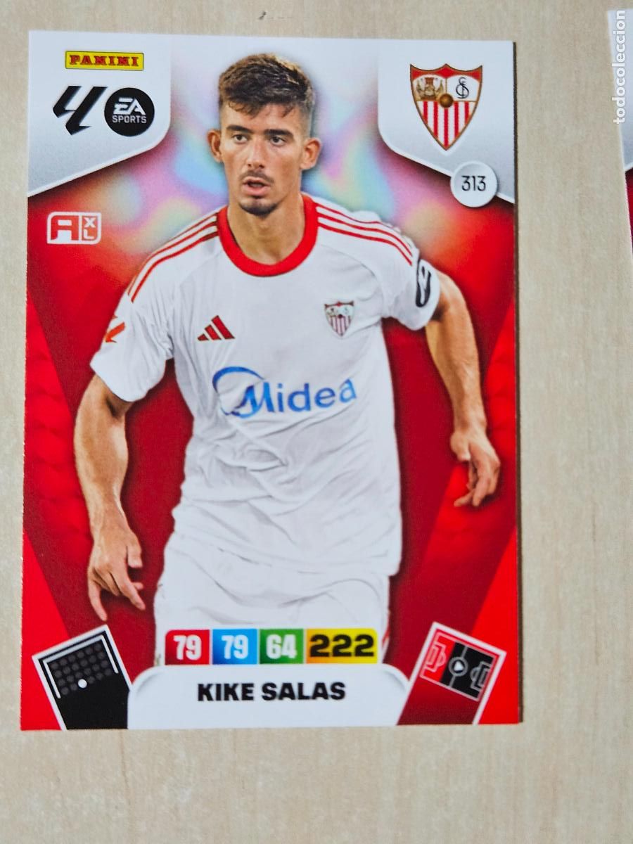 Cromos de F&uacute;tbol: FICHA N&ordm; 313 KIKE SALAS - ADRENALYN 25 26 - PANINI 2025 - 26 - CROMO - SEVILLA