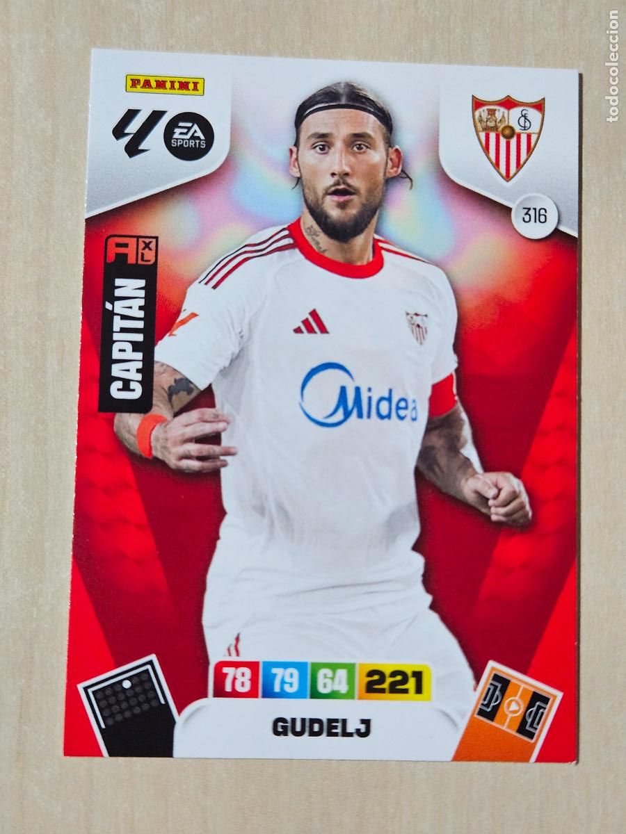 Cromos de F&uacute;tbol: FICHA N&ordm; 316 GUDELJ - ADRENALYN 25 26 - PANINI 2025 - 26 - CROMO - SEVILLA