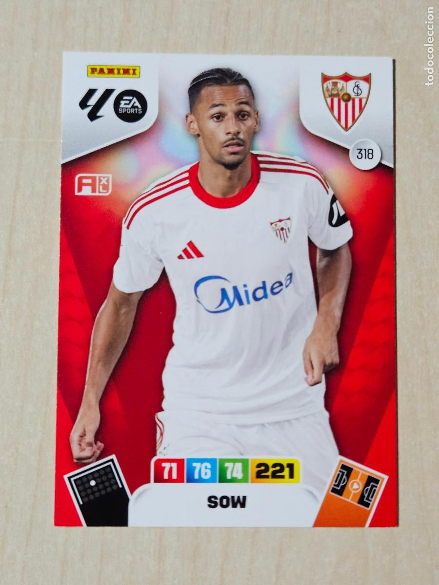 Cromos de F&uacute;tbol: FICHA N&ordm; 318 SOW - ADRENALYN 25 26 - PANINI 2025 - 26 - CROMO - SEVILLA