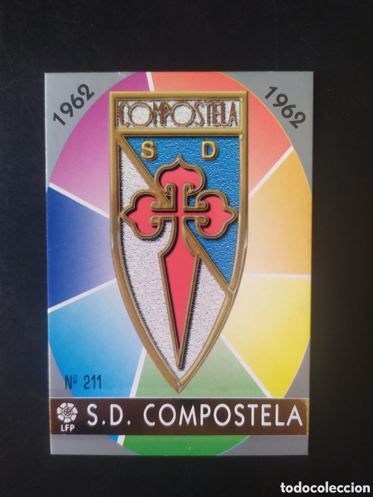 Football Stickers: Mundicromo fichas Liga 1997 1998 97 98 escudo n&deg; 211 Compostela