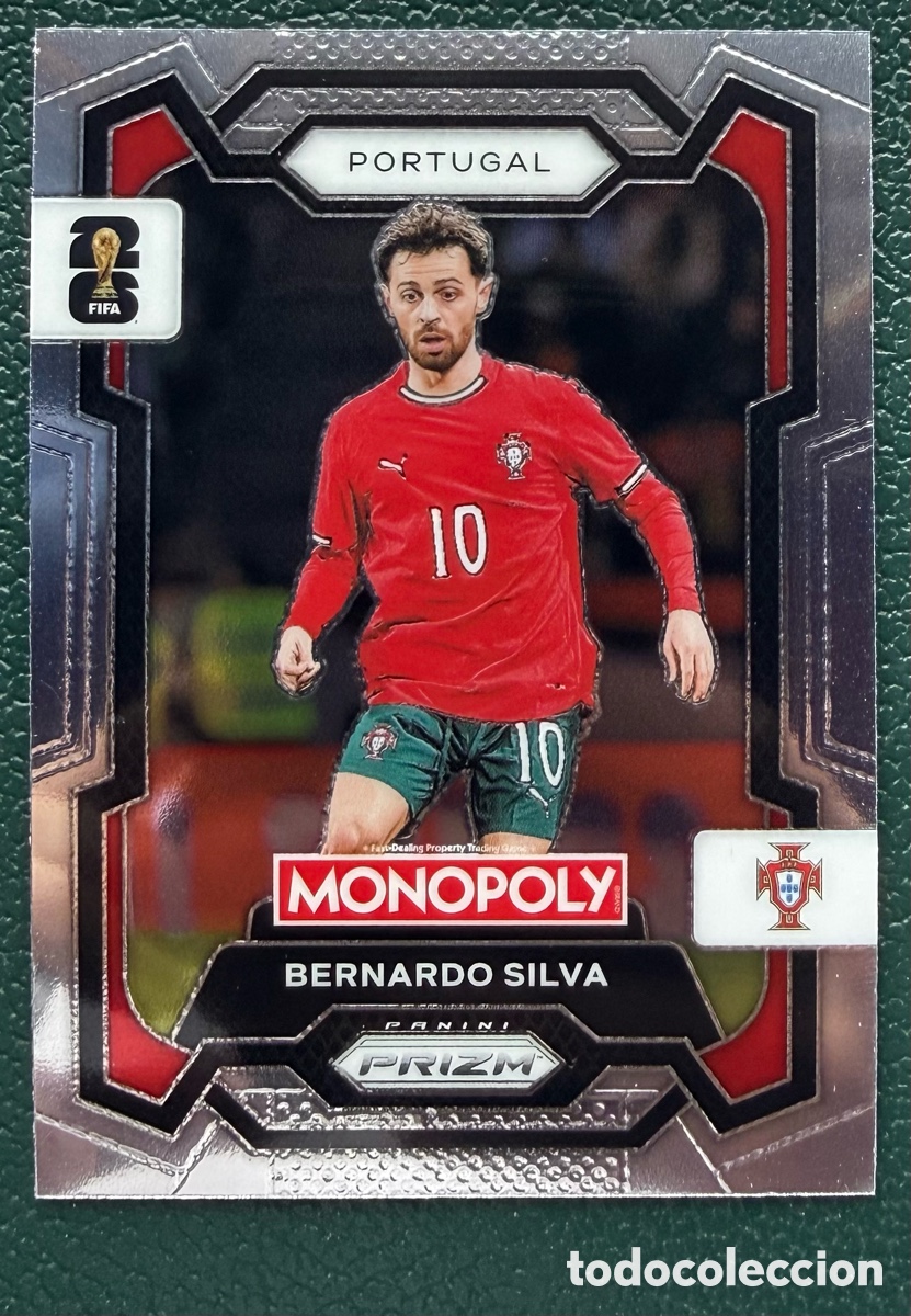 Cromos de F&uacute;tbol: 33 BERNARDO SILVA PORTUGAL FICHAS ALBUM PANINI FIFA WORLD CUP MUNDIAL 2026 MONOPOLY PRIZM