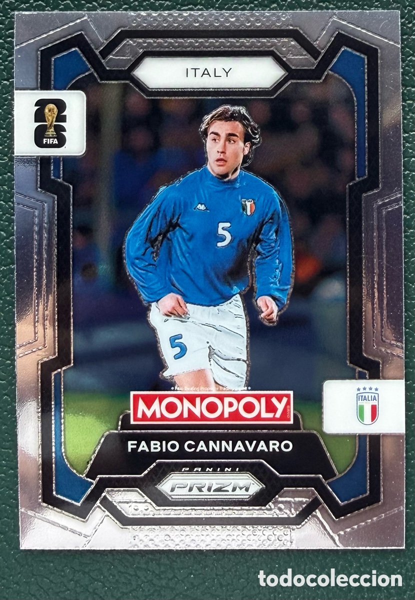 Cromos de F&uacute;tbol: 36 FABIO CANNAVARO ITALIA FICHAS ALBUM PANINI FIFA WORLD CUP MUNDIAL 2026 MONOPOLY PRIZM