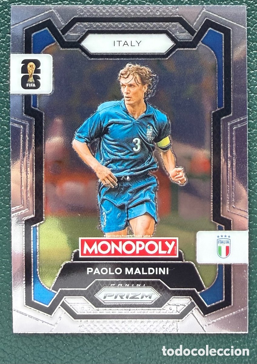 Fu&szlig;ball-Sticker: 37 PAOLO MALDINI ITALIA FICHAS ALBUM PANINI FIFA WORLD CUP MUNDIAL 2026 MONOPOLY PRIZM