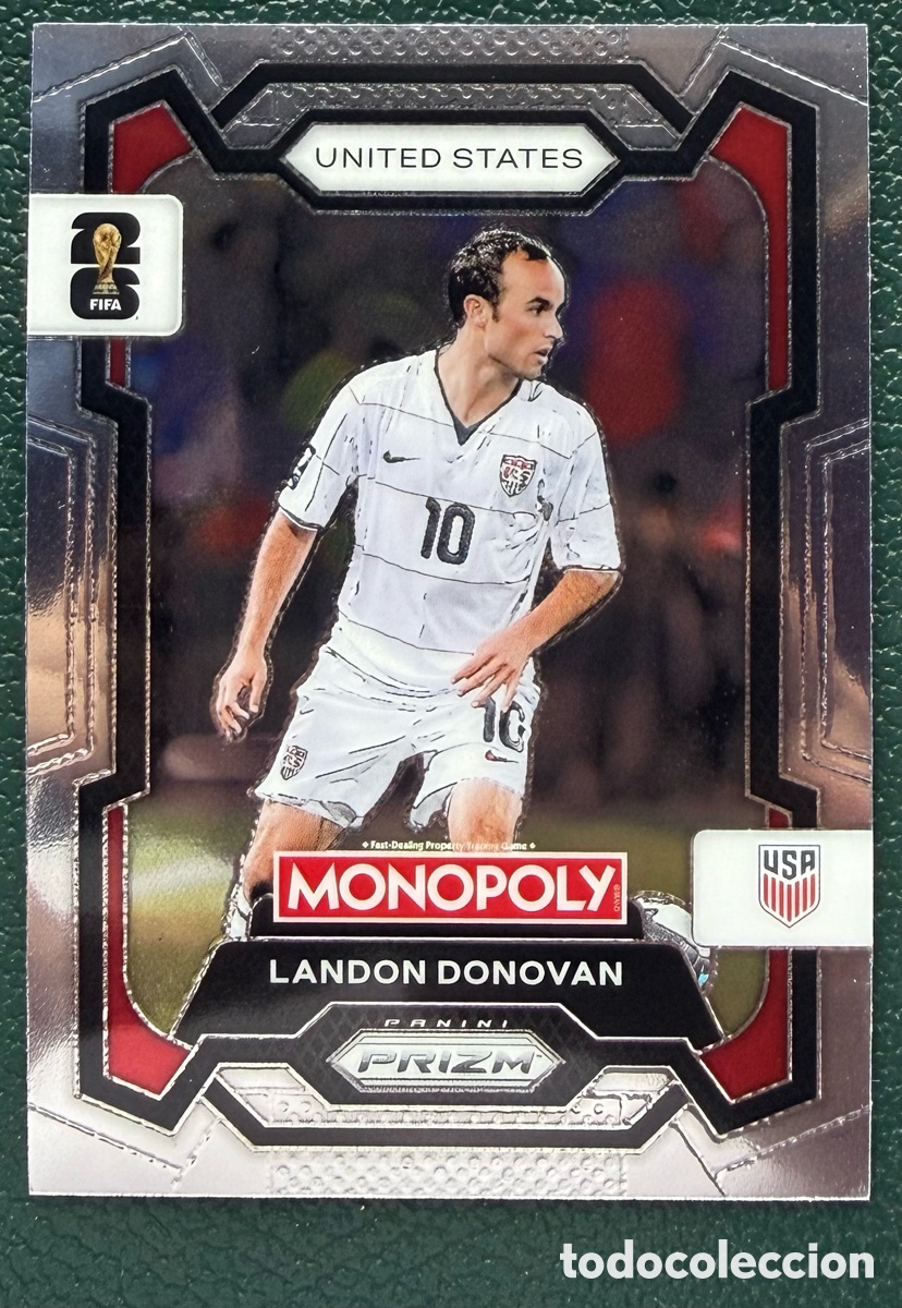 Fu&szlig;ball-Sticker: 48 LANDON DONOVAN ESTADOS UNIDOS USA FICHAS ALBUM PANINI FIFA WORLD CUP MUNDIAL 2026 MONOPOLY PRIZM
