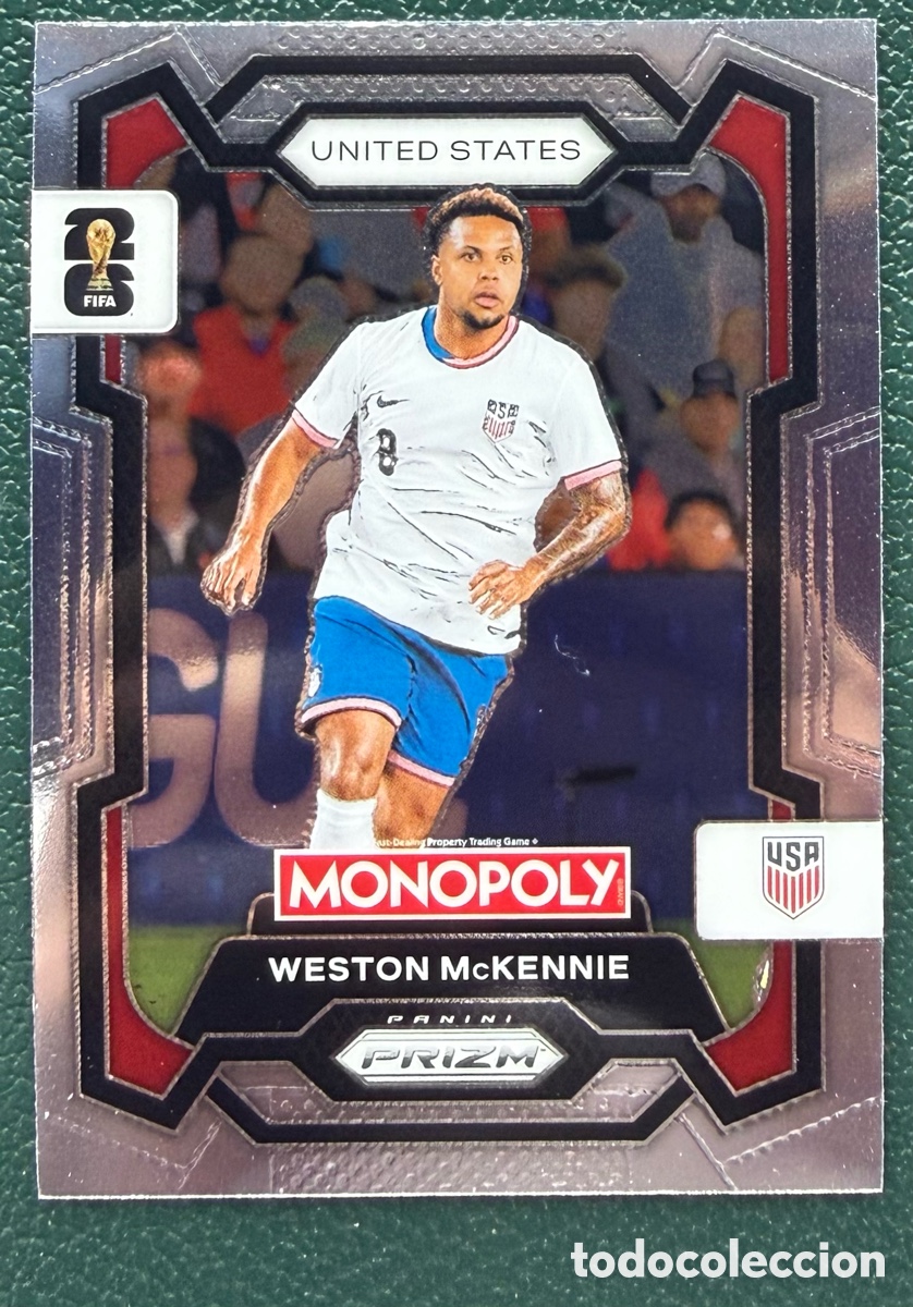 Football Stickers: 50 WESTON MCKENNIE ESTADOS UNIDOS USA FICHAS ALBUM PANINI FIFA WORLD CUP MUNDIAL 2026 MONOPOLY PRIZM