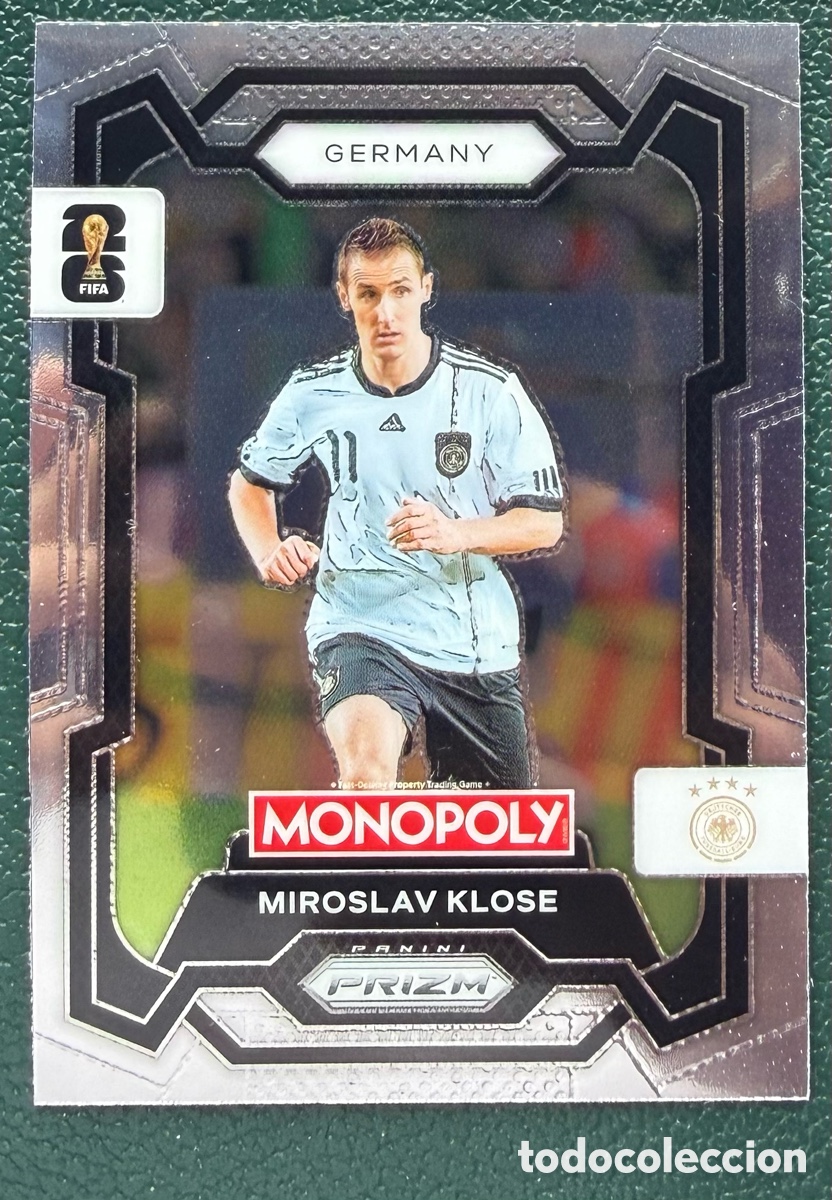 Football Stickers: 62 MIROSLAV KLOSE ALEMANIA FICHAS ALBUM PANINI FIFA WORLD CUP MUNDIAL 2026 MONOPOLY PRIZM