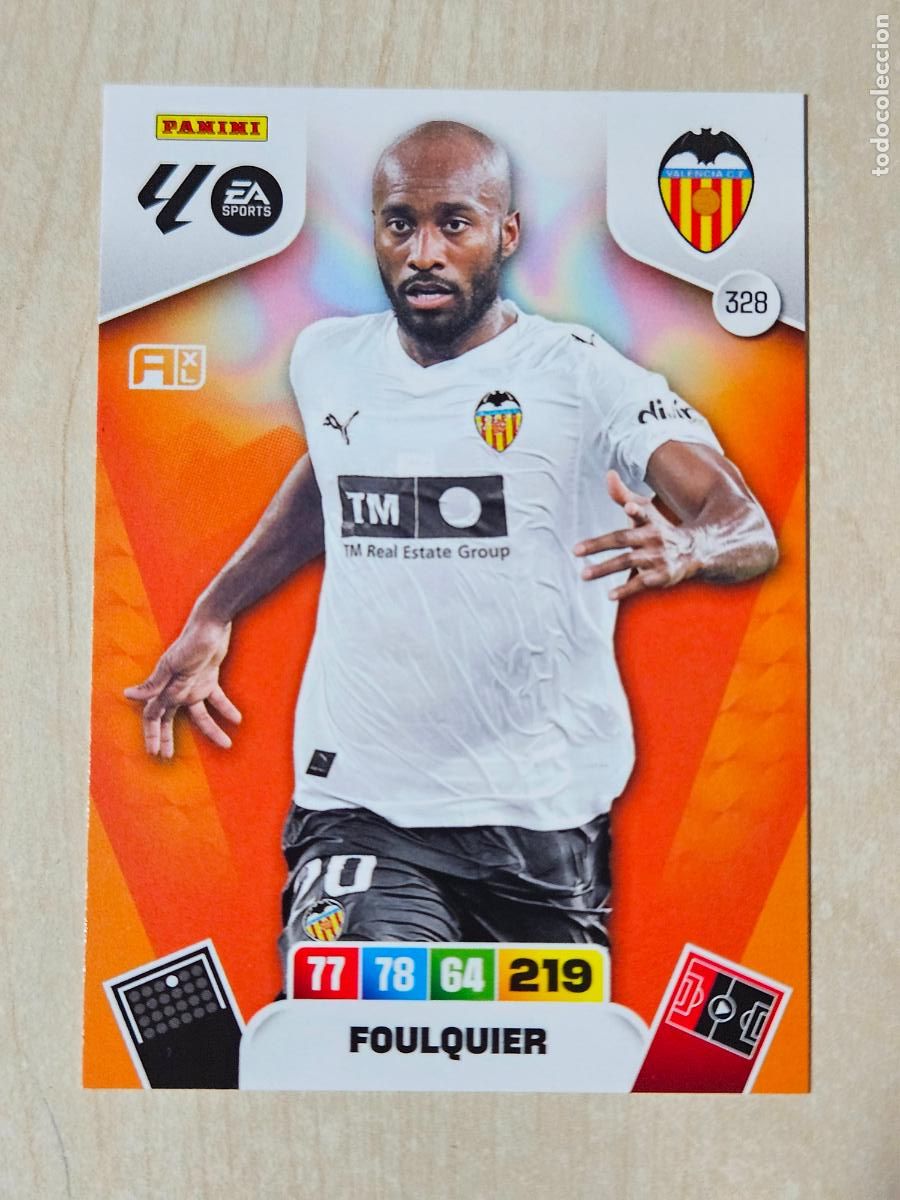 Cromos de F&uacute;tbol: FICHA N&ordm; 328 FOULQUIER - ADRENALYN 25 26 - PANINI 2025 - 26 - CROMO - VALENCIA