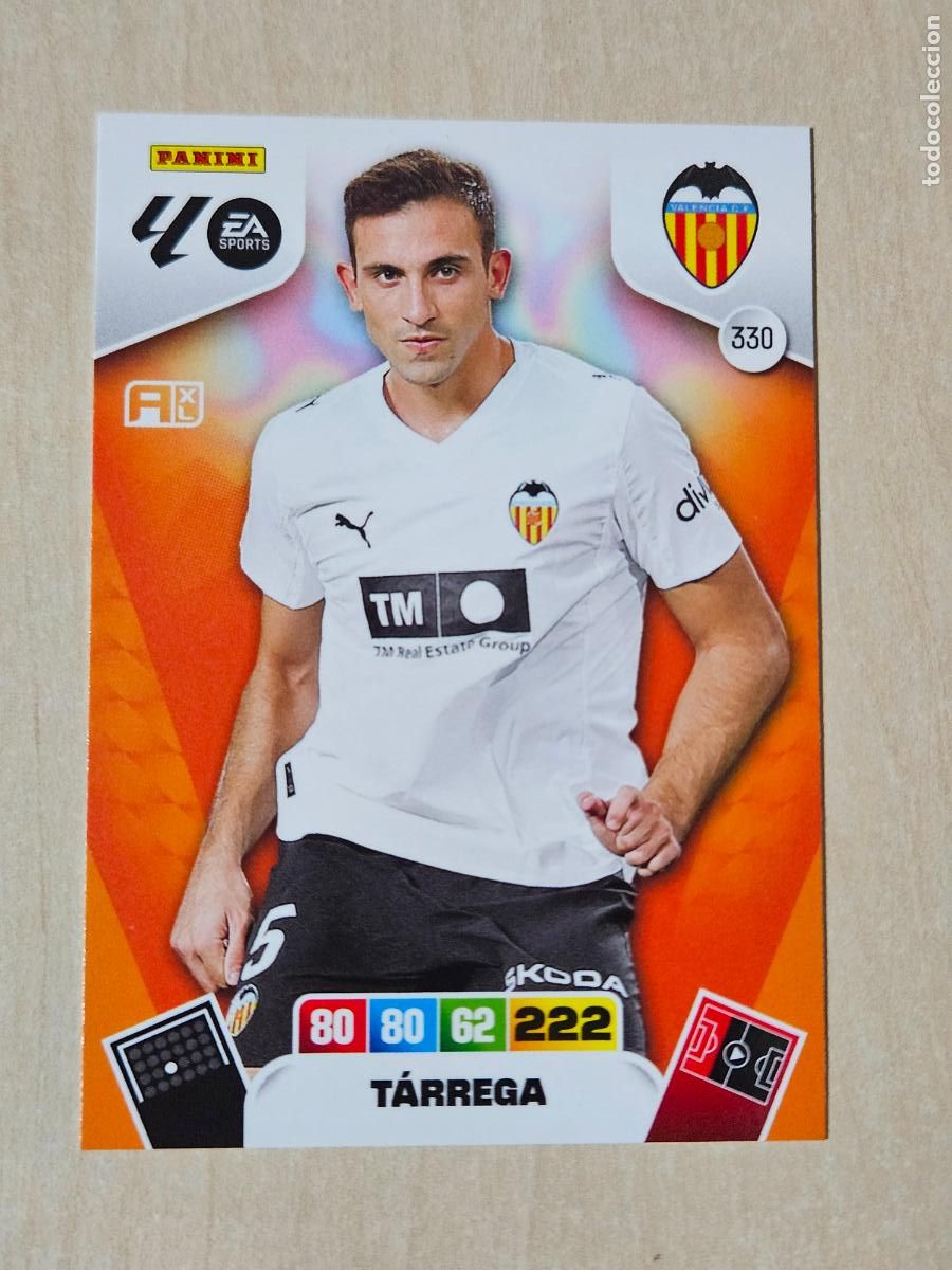 Cromos de F&uacute;tbol: FICHA N&ordm; 330 TARREGA - ADRENALYN 25 26 - PANINI 2025 - 26 - CROMO - VALENCIA