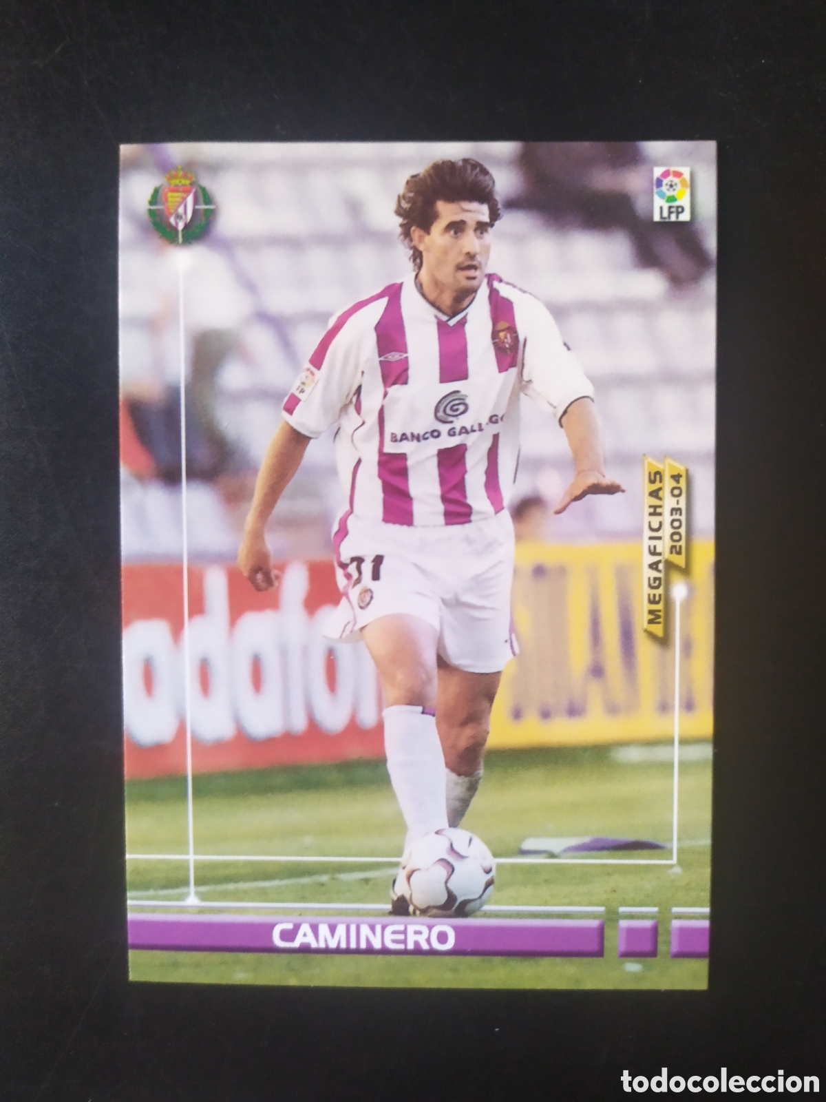 Cromos de F&uacute;tbol: Megafichas 2003 2004 03 04 panini Caminero n&ordm; 313 Valladolid megacracks