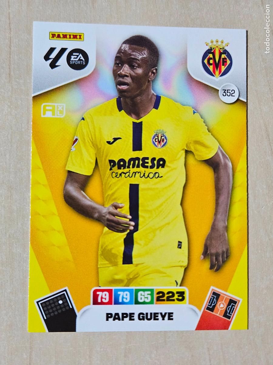 Cromos de F&uacute;tbol: FICHA N&ordm; 352 PAPE GUEYE - ADRENALYN 25 26 - PANINI 2025 - 26 - CROMO - VILLARREAL