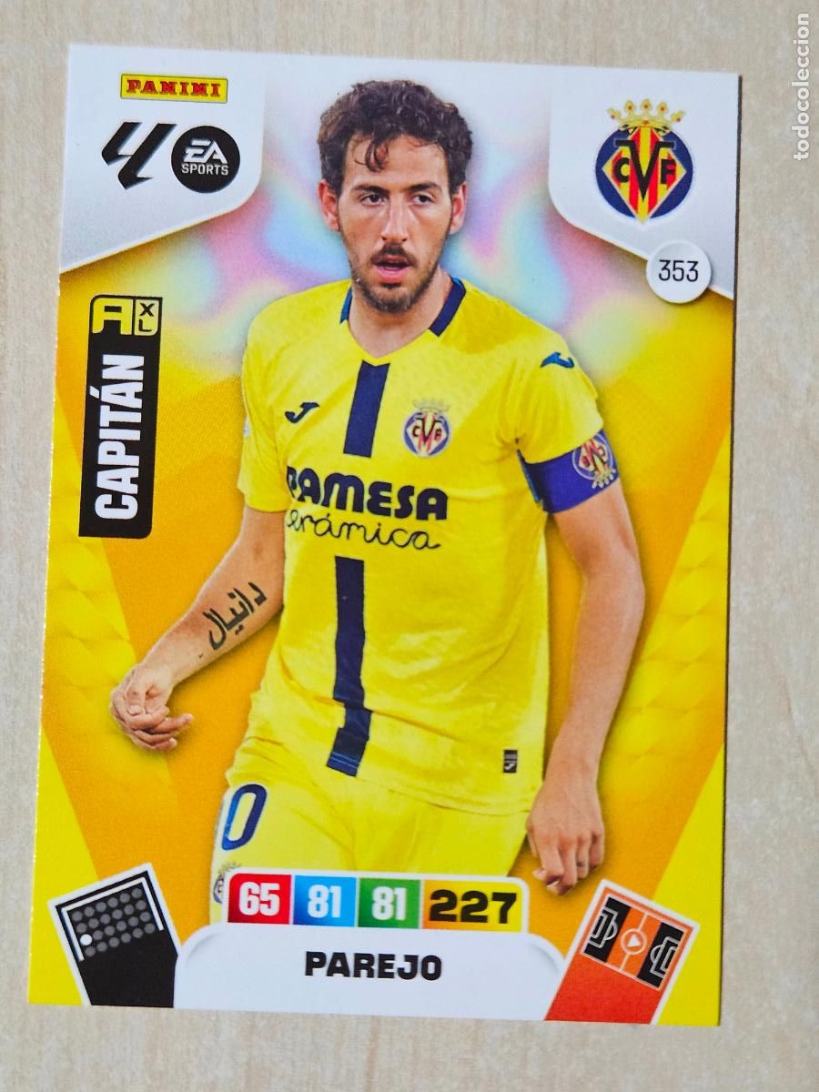 Cromos de F&uacute;tbol: FICHA N&ordm; 353 PAREJO - ADRENALYN 25 26 - PANINI 2025 - 26 - CROMO - VILLARREAL