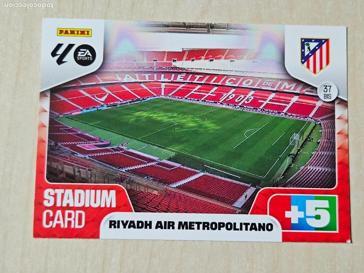 Cromos de F&uacute;tbol: FICHA N&ordm; 37 BIS STADIUM - ADRENALYN 25 26 - PANINI 2025 - 26 - CROMO - ATLETICO DE MADRID