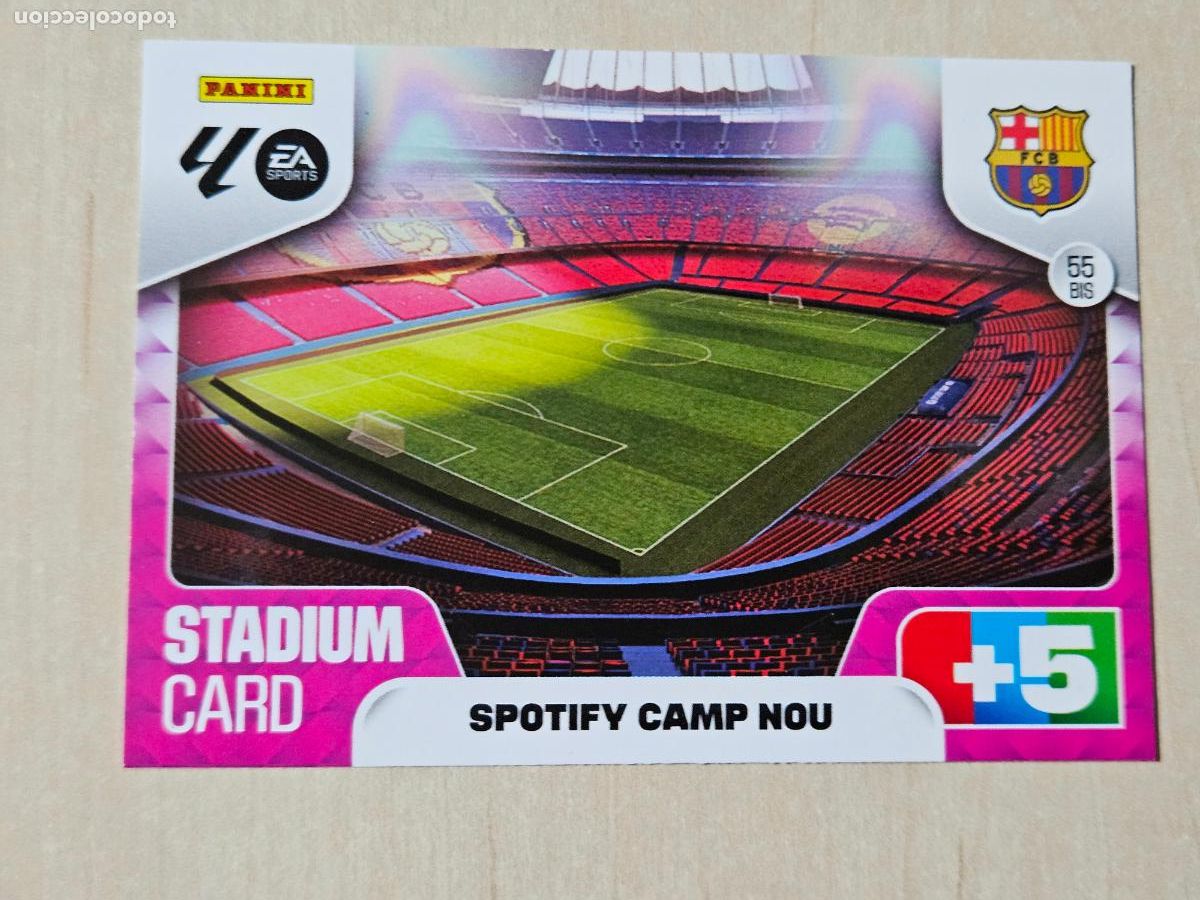 Cromos de F&uacute;tbol: FICHA N&ordm; 55 BIS STADIUM - ADRENALYN 25 26 - PANINI 2025 - 26 - CROMO - BARCELONA