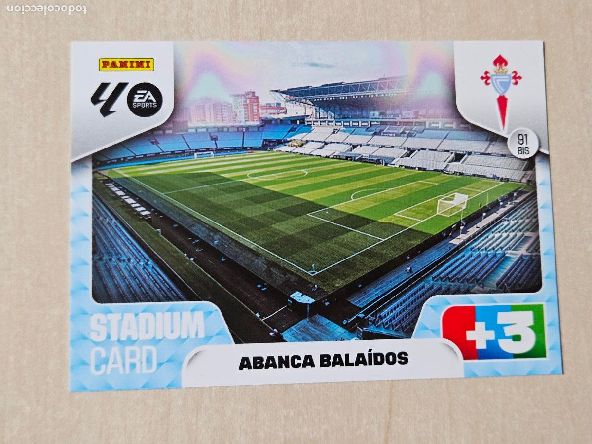 Cromos de F&uacute;tbol: FICHA N&ordm; 91 BIS STADIUM - ADRENALYN 25 26 - PANINI 2025 - 26 - CROMO - REAL CELTA