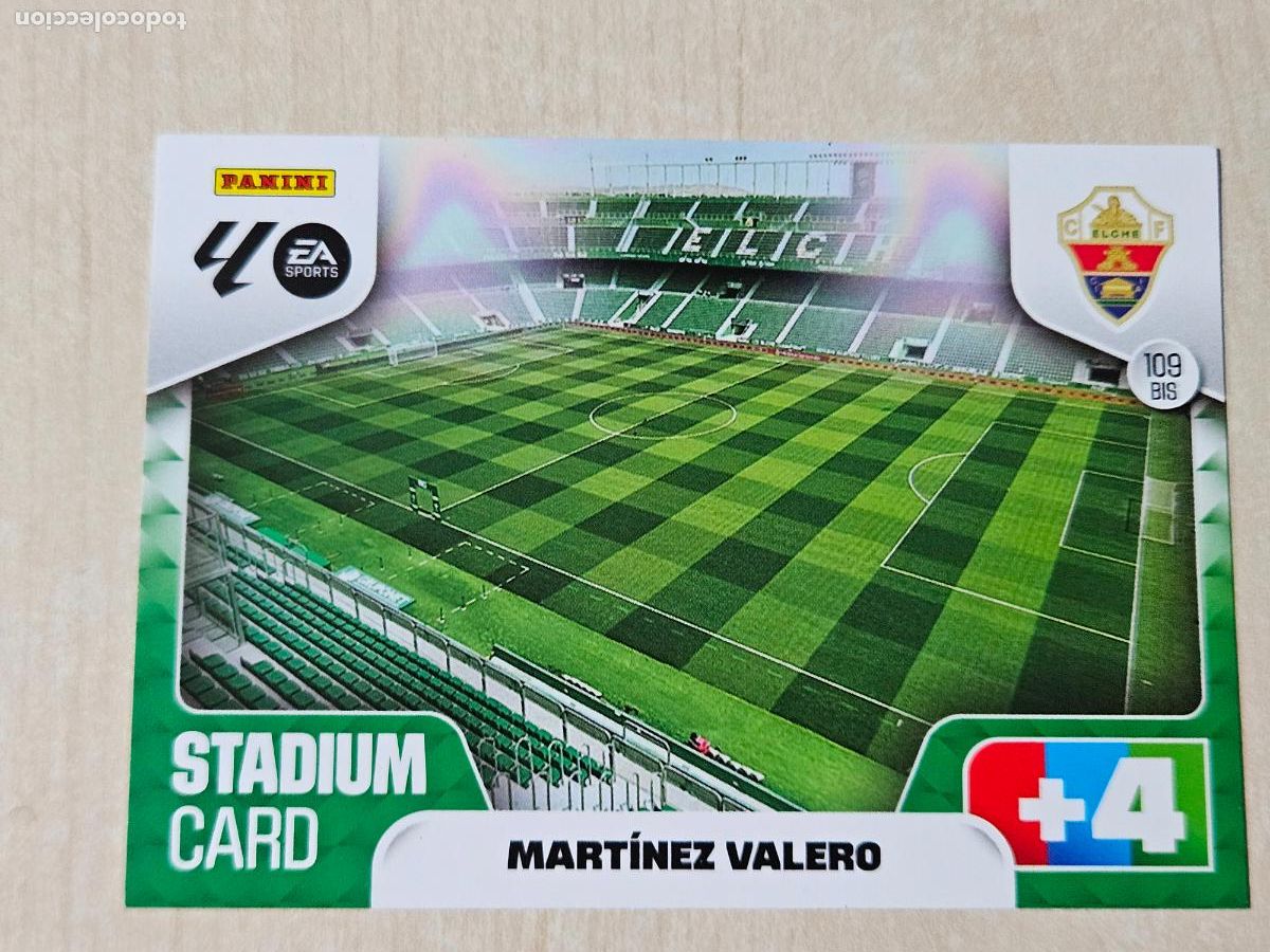 Cromos de F&uacute;tbol: FICHA N&ordm; 109 BIS STADIUM - ADRENALYN 25 26 - PANINI 2025 - 26 - CROMO - ELCHE