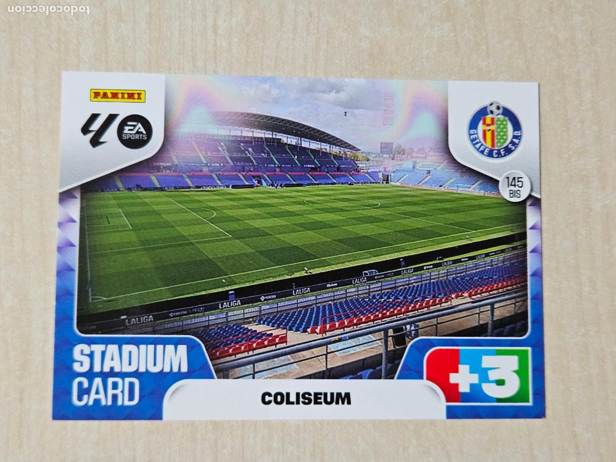 Cromos de F&uacute;tbol: FICHA N&ordm; 145 BIS STADIUM - ADRENALYN 25 26 - PANINI 2025 - 26 - CROMO - GETAFE